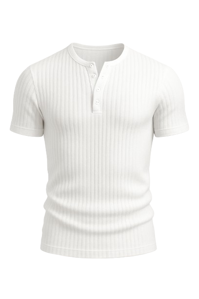LuxeRib Henley Tee